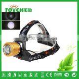 Gold Color Focus Zoom Led Headlamp 2000 Lumen Super Bright Head Lamp Miner Light for Night Searching thumbnail-5