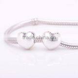 2016 NEW Authentic 925 Sterling Silver Heart Clip Charm Bead Fit European Style Bracelets and Necklaces thumbnail-2