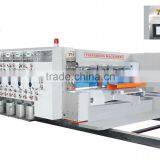 Lead Edge Feeder High Speed 4 Color Flexo Printing Slotting Rotary Die Cutter