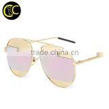 New Fashion Aviation Sunglasses Women Brand Designer Mirror Coating Vintage Copper Frame Ladies Sun Glasses for Women Men CC5063 Quality Choice thumbnail-1
