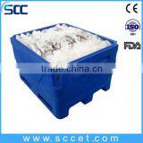 PE&PU Fish Transport Cooler Box for Fork Truck