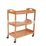 Easy to Move Wholesale kitchenware Bamboo Hotel Buffet Car Dining Car