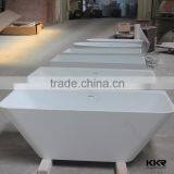 acrylic solid surface resin stone free standing stone bath tub