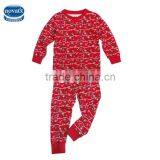 (FG2966) 2014 girls pajamas set cotton flower pajama kids clothing sets