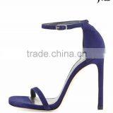 OS09 Sexy Stiletto Plate High Heel Rubber Outsole Fish Toe Suede Strap Ankle Sandals for Women thumbnail-4