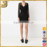 American Style Fashion Tops Women Beautiful Elegant Long Sleeve Blouses V-Neck Design Tops thumbnail-2