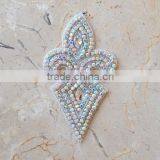 Bridal Beaded Rhinestone Appliques to Sew for Wedding Dresses and Iron on Rhinestones Appliques Wholesale thumbnail-6