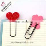 Soft pvc paper clip / cute design kid's gift soft pvc paper clips