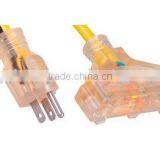 Extreme Weather Resistant Triple Tap American Outdoor Extension Cord With Light Indicate thumbnail-2