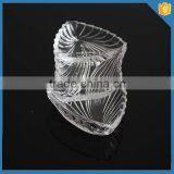 Popular Shape Three-part New Design Clear Glass Dessert Plates Manufacturer