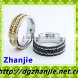 Fashion Comfort Fit High Quality Tungsten Mens Gold Finger Rings