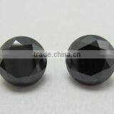 Natural Round Cut Black Color Loose Diamond Indian Manufacturer