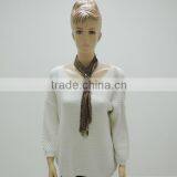 TYCAP116 2014 Fashion Women's Spring&fall Cotton Muffler With All Grey Sequin by Hand