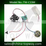 Voice and Cooling Fan Assembling Module Activated by Motion Sensor