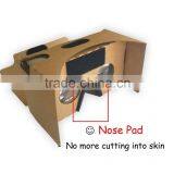Cardboard V2, Version 2 or V2.0, Newest 3D VR Virtual Reality Glasses, Nose Pad, NFC ,head Strap QR Code thumbnail-5
