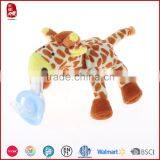 Eco-friendly Any Design Plush Pacifiers Custom Pacifier With Plush Toy thumbnail-5