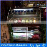 Curved Glass Plate Refrigerator Ice Cream Dispaly Freezer thumbnail-3