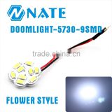 Online Wholw Sale 12V Super Bright LED Dome Light 5730 9Smd T10 Flower Style Led Lighting