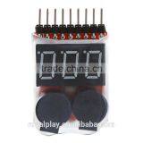 2-in-1 1~8S Lipo Battery Voltage Tester & Low Voltage Buzzer Alarm for DIY Drone thumbnail-4