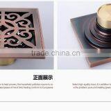 LABRAZE LE8503H Bathroom/kitchen Brass Floor Drains With Antique Brushed thumbnail-2