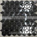 Rhombus Mosaic Tiles, Stainless Steel Mosaic Tiles for Modern Kitchen Designs(PMTH3020)