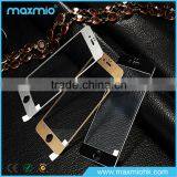 100% Full Screen Coverage 2.5D Edge Full Front Flat Titanium Alloy Frame Color Tempered Glass for IPhone 6 / 6 Plus