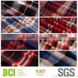 Custom Yarn Dyed Woven Polyester Mesh Twill Fabric for Shirts Dress Cloth thumbnail-1
