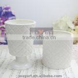 Checked Designs of Ceramic Flower Pot thumbnail-1