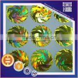 Silk Screen Printing Running Number 3D Laser Hologram Sticker