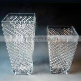 Creative Artistical Straight Clear High Quality Glass Vase for Decoration thumbnail-4