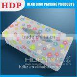 New Style Folding Plastic Tissue Box With Customized Pattern