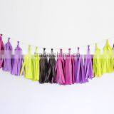 Halloween Party Supplies Decorations Glam Halloween Tissue Paper Tassel Garland Kit thumbnail-1