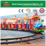 Typical and popular kids electric amusement train rides for track or trackless