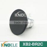 60mm Mushroom Waterproof Push Button Cap Black XB2-BR2C