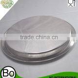 Stainless Steel Hammered Bar Tray With Mat thumbnail-2