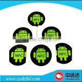 13.56MHz RFID Ntag 213 , Ntag 215 NFC tag for mobile phone