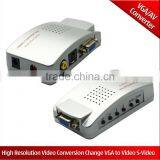High Resolution Vga to Video Out Converter VGA to Video and S-Video Adapter Conversion