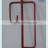 Red Painted Steel Picket Fence Post thumbnail-2