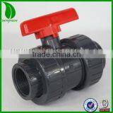 Union 1pc Plastic PVC Ball Valve thumbnail-1