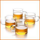 Clear Shot Glass Tea Cup With Handle thumbnail-1