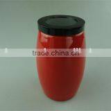 Stock Cheap Small Black/red Ceramic Canister/jar for Storage thumbnail-1