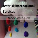 Rainbow Colour Felt Ball Garland thumbnail-4