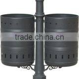 Arlau Steel Iron Wall Mounted Trash Bin thumbnail-3