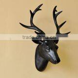 Home Wall Decorative Resin Animal Deer Head Sculpture,Resin Wall Deer Head Sculpture For Wall Decor thumbnail-1