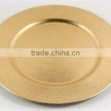 gold plated wedding charger plate