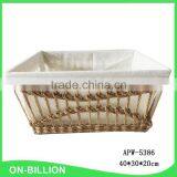Light Brown Paper Rope Handmade Wholesale Basket thumbnail-3