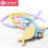 Lovely Fish Shape Wood Sticker Home Accessories 3d Wall Decoration for Kids Room Wall Murals Home Decor thumbnail-5