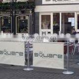 High Quality Cafe Barrier Systems for Advertising and Protection thumbnail-6