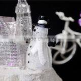 Acrylic Led Light House With Snowman and Lamp for Christmas House thumbnail-3