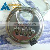 Word Lock Stainless Disc PADLOCK Resettable WORD Combination LOCK thumbnail-1